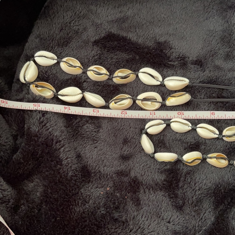 His & Her Cowrie Shell Necklace Set - Picture 10 of 11